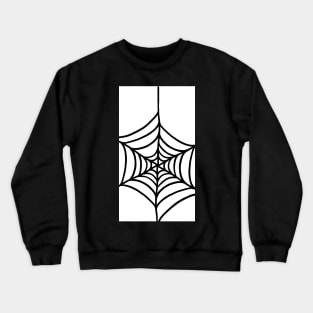 White and Black Spider Web Crewneck Sweatshirt